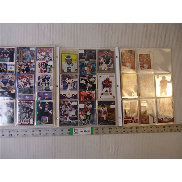 (3) Folders of Cards Featuring Troy Aikman, Donovan McNabb and Alex Smith