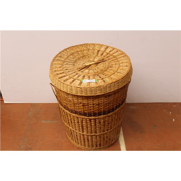 * Wicker Laundry Basket (21 w x 25 1/2 )