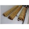 Image 2 : Bamboo Blinds - (1)(5' x 23") - (2) 5' x 31 1/4"- one missing strings)