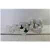Image 1 : (8) Excel China Cups - (4) Glass Cups - (2) Stemmed Glasses