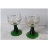 Image 3 : (8) Excel China Cups - (4) Glass Cups - (2) Stemmed Glasses