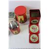 Image 2 : (3) Christmas Candles + (10) Tin Containers
