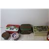 Image 3 : (3) Christmas Candles + (10) Tin Containers