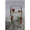 Image 4 : Vase + Ship in a Bottle + (2) Glass Dishes + (2) Cow Containers