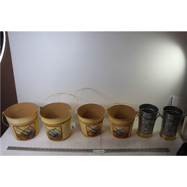 (6) Various Size Pails
