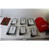 Image 1 : Nylon Atlas Backpack + Christmas Gift bag + (6) Picture Frames (2) 9 1/2 x 7 1/2 + 9 x 6 3/4 + (2) 8