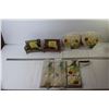 Image 1 : (2) Planters + (4) Garden Decorations + Bench Picture Frames 3 1/2 x 5