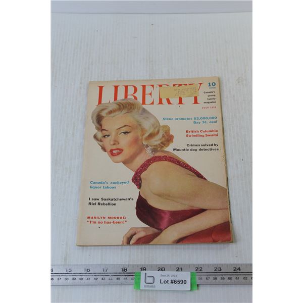 Liberty Magazine with Marilyn Monroe on the Cover