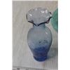 Image 2 : Blue Vase with Glass Art