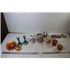 Image 1 : (9) Varies Candle Holders + Coasters + Heart Shaped Ashtray