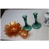 Image 2 : (9) Varies Candle Holders + Coasters + Heart Shaped Ashtray