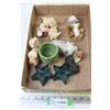 Image 1 : (6) Porcelain Dolls + (3) Candle Holders