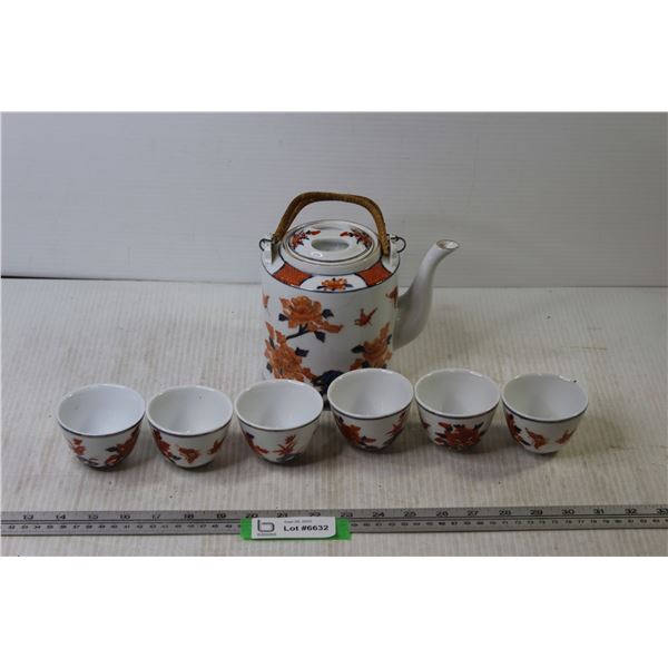 Teacup with (6) Matching Cups