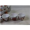 Image 3 : Teacup with (6) Matching Cups