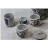Image 2 : Teapot with (3) Matching Cups + Misc.