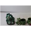 Image 2 : (2) Frog Planters + (2) Frog Garden Figurines