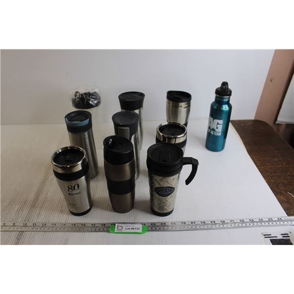 (10) Assorted Travel Mugs