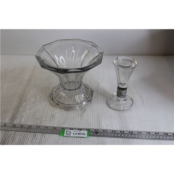 (2) Glassware Pieces