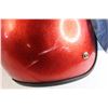 Image 3 : Red Metallic Motorcycle Helmet