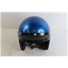 Image 2 : Blue Metallic Motorcycle Helmet