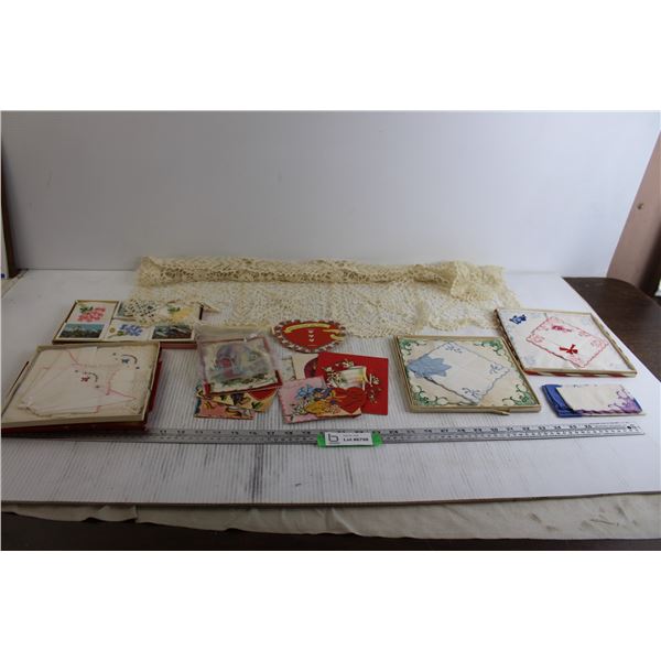 (5+) Assorted Doilies, (10+) Holiday Cards - Christmas, Valentine's Day