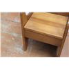 Image 3 : *(2x Bid Price) (2) Handmade Wooden Kids Chairs - 34" X 13" X 11"