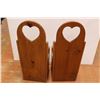 Image 4 : *(2x Bid Price) (2) Handmade Wooden Kids Chairs - 34" X 13" X 11"