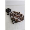 Image 4 : (6) Assorted Trivets - Fruit, Owl