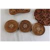 Image 3 : Wooden Box, (3) Trivets, (3) Coasters