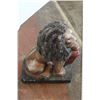 Image 3 : * Lion Concrete Lawn Ornament - 20" Tall, Some Damage, Heavy