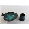 Image 4 : Blue Mountain Small Leaf Dish with Mug