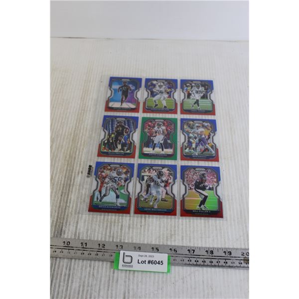 (9) Assorted "Rainbow Inserts" Rookies & Stars Trading Cards