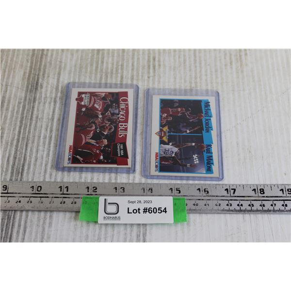 (2) Michael Jordan Bulls Cards