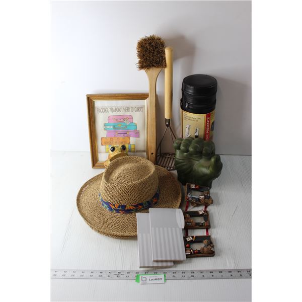 Straw Hats, Wine Travel Box, Misc.