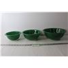 Image 1 : (3) Green Pyrex Nesting Bowls