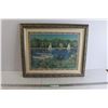 Image 1 : Bassin D'Argenteuil by Claude Monet Framed Print - 24" x 20"