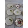 Image 2 : (12) Teacup Saucers - Foley Bone China, Royal Albert, Royal Tudor Ware, Wall-Hanging Ornamental Frui