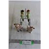 Image 1 : Goat Salt and Pepper Shakers, Parrot Salt and Pepper Shakers