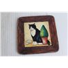 Image 5 : Decorative Cat Lady Teapot - Cracked, (6) Tuxedo/Black and White Cat Coasters