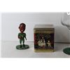 Image 3 : Vase, Glass, Tin, Saskatchewan Lily Plate, Angel and Richie Hall Bobble Head