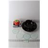 Image 1 : Decorative Plate and Bowl, Strawberry Jar, Misc.