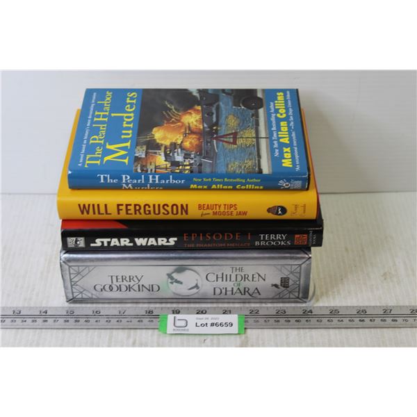 (4) Books - Max Allan Collins - Will Ferguson - Terry Brooks - Terry Goodkind