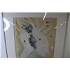 Image 2 : Framed Signed Water Color Painting (cracked glass - 17 3/4" x 23 1/4")