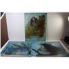 Image 1 : (3) Signed Unframed Paintings (18" x 24")