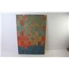 Image 4 : (2) Abstract Paintings on Wood Paneling (18" x 22") (15 1/2" x 22 1/2")
