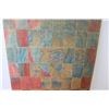 Image 5 : (2) Abstract Paintings on Wood Paneling (18" x 22") (15 1/2" x 22 1/2")