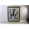 Image 1 : Print of Woman in Dress & Shawl (17 3/4" x 22 1/4")