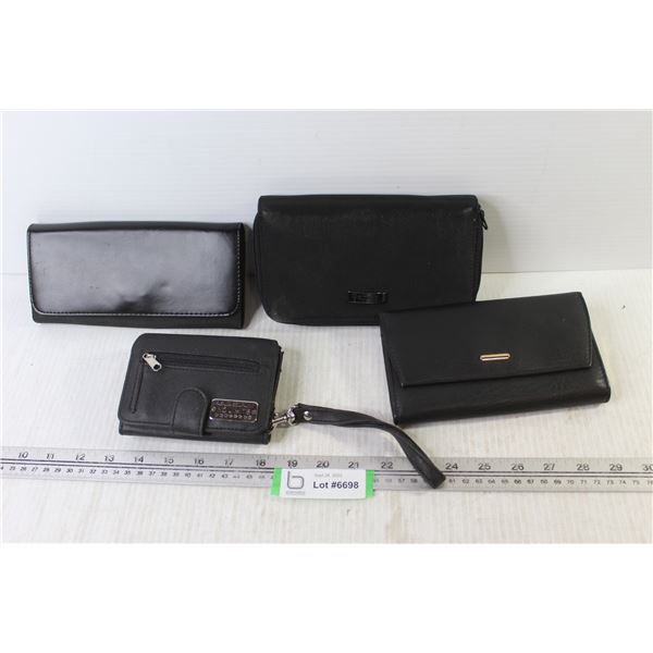 (4) Leather Clutch Bags