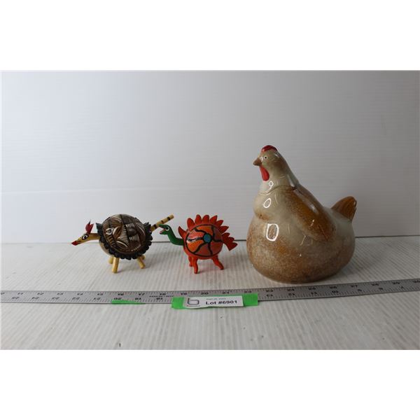 Hen and Misc. Figurines