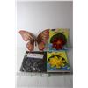 Image 1 : Plastic Welcome Matt, Butterfly and Flower Decorations